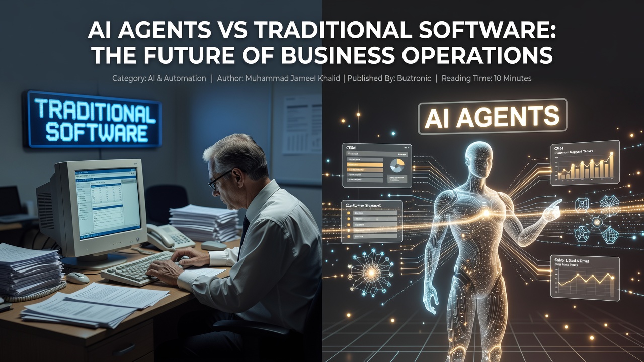 AI Agents vs Traditional Software: The Future of Business Operations